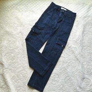 HIDDEN size 24 black cargo jeans